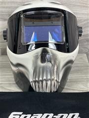 snap onヘルメット Snap-on Adjustable Auto-Darkening Welding Helmet White Skull
